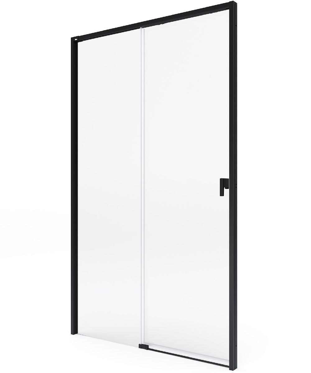 Roca Metropolis-N porta doccia 120 cm scorrevole nero opaca/vetro trasparente AMP1312016M