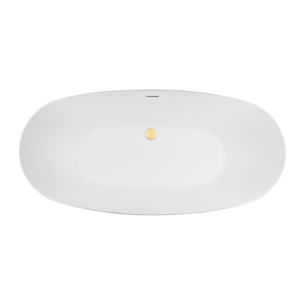 Set vasca da bagno freestanding Oltens Ebba 12012000, copertura piletta Oltens 09002800