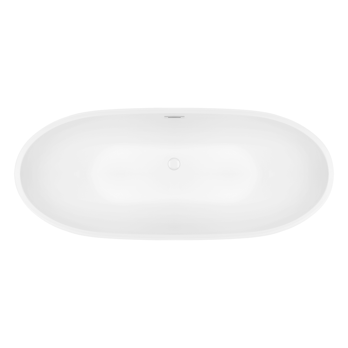 Set vasca da bagno freestanding Oltens Folda 12010000, copertura piletta Oltens 09002000