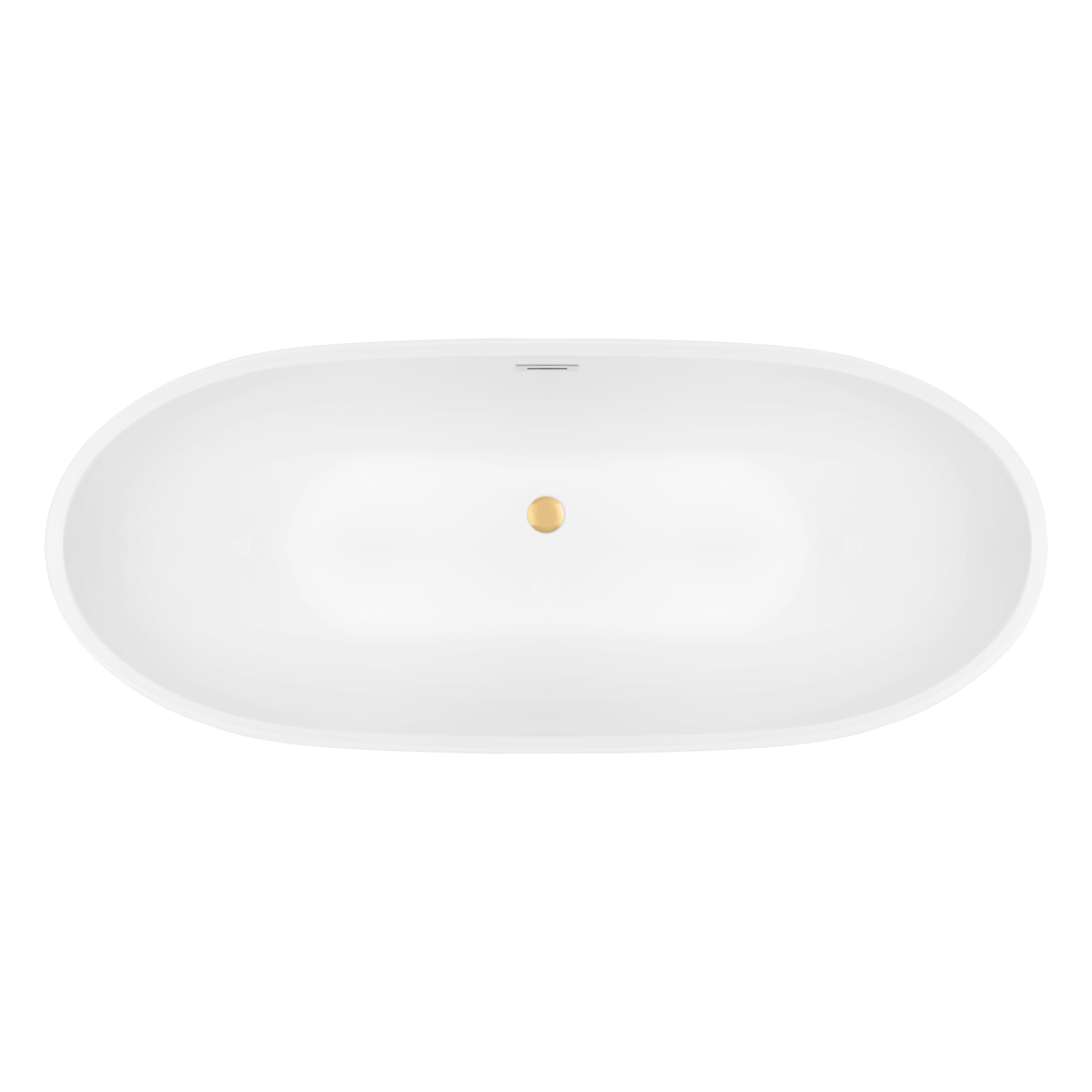 Set vasca da bagno freestanding Oltens Folda 12010000, copertura piletta Oltens 09002810