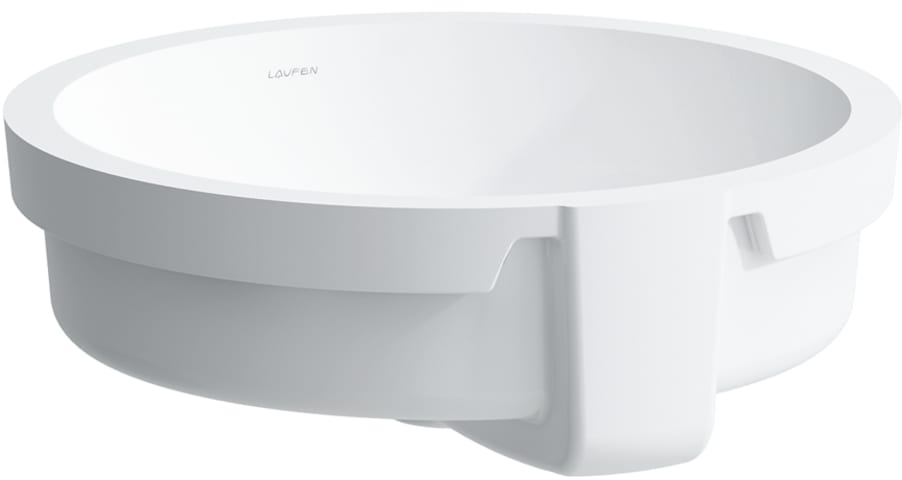 Laufen Living City lavabo 40x40 cm rotonda sottopiano bianco H8134380001091