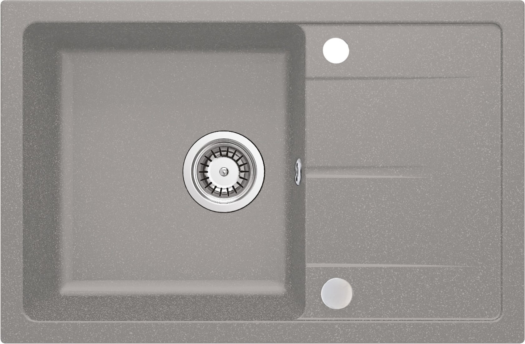 Deante Leda lavello in granito 67x44 cm grigio/grafite/inox ZRD_S113