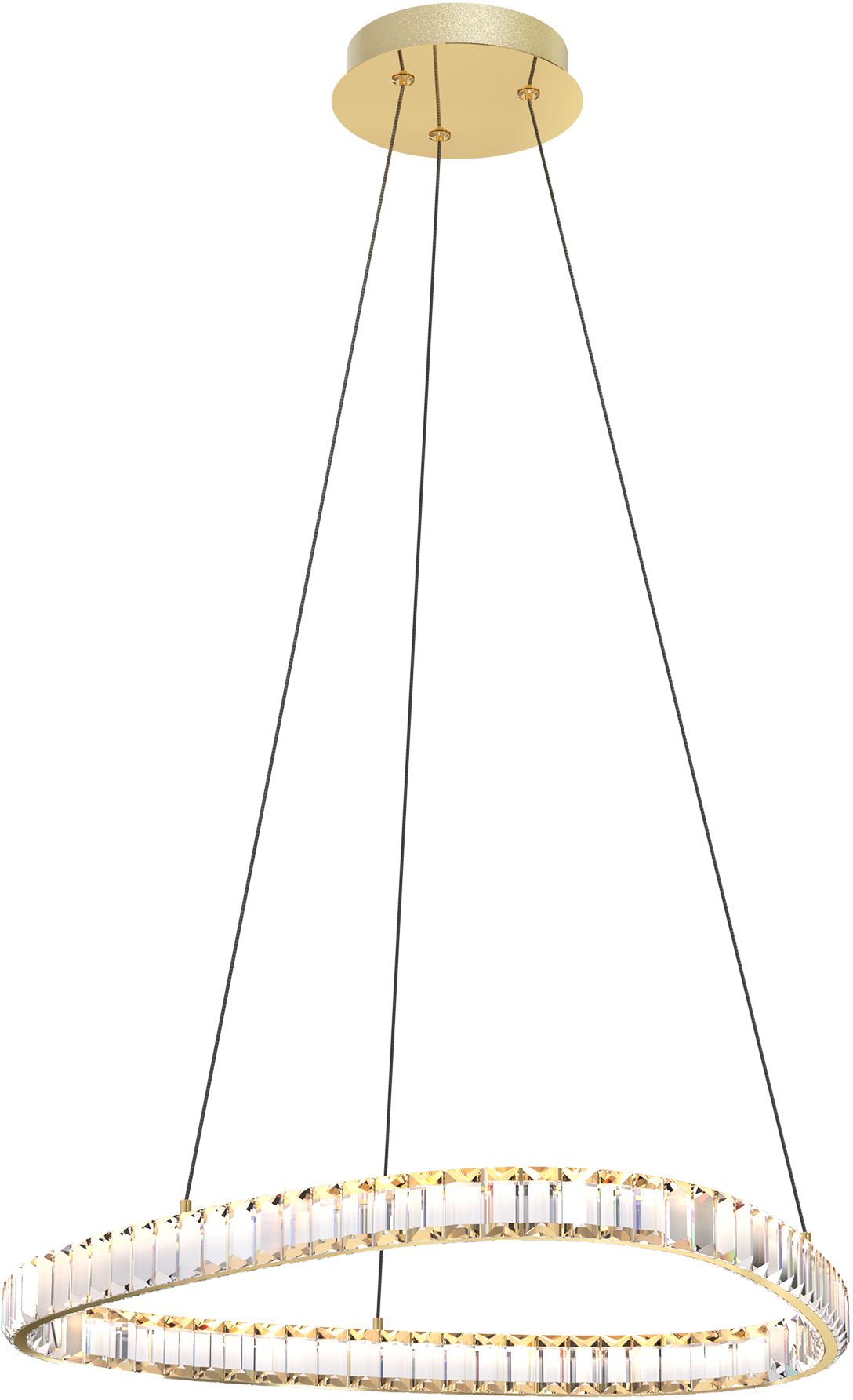 Zuma Line Athesa lampada sospesa 1x25 W trasparente-oro MD3169-1-3GT