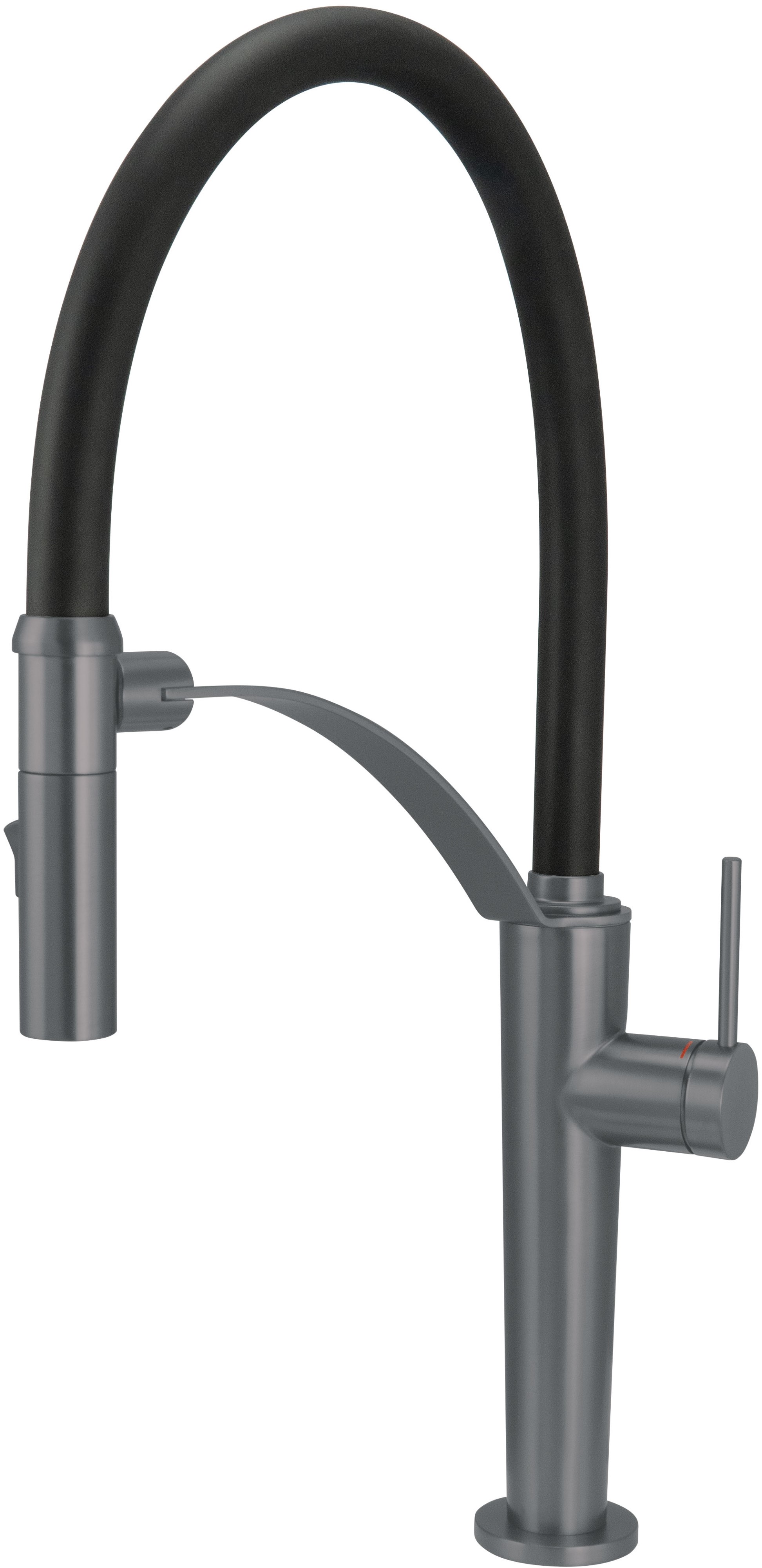 Deante Corda rubinetto da cucina verticale nero-grafite/grigio BRC_D72M