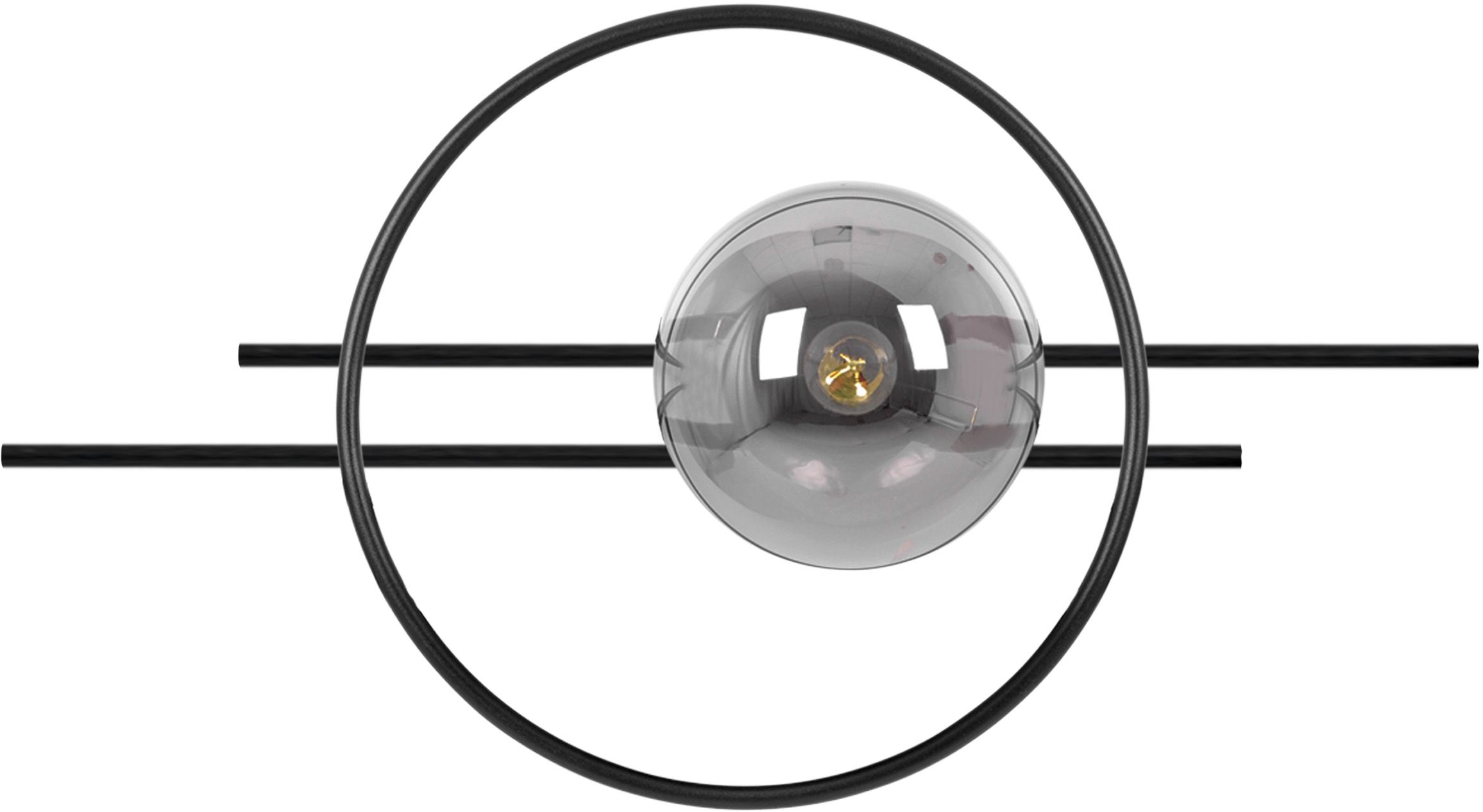 Kaja Astra lampada da parete 1x40 W nero-grafite K-5340