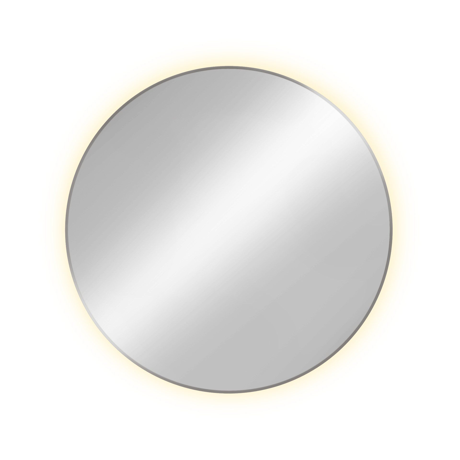 Baltica Design Tiny Border Bright specchio 70x70 cm rotonda con illuminazione argento 5904107910680