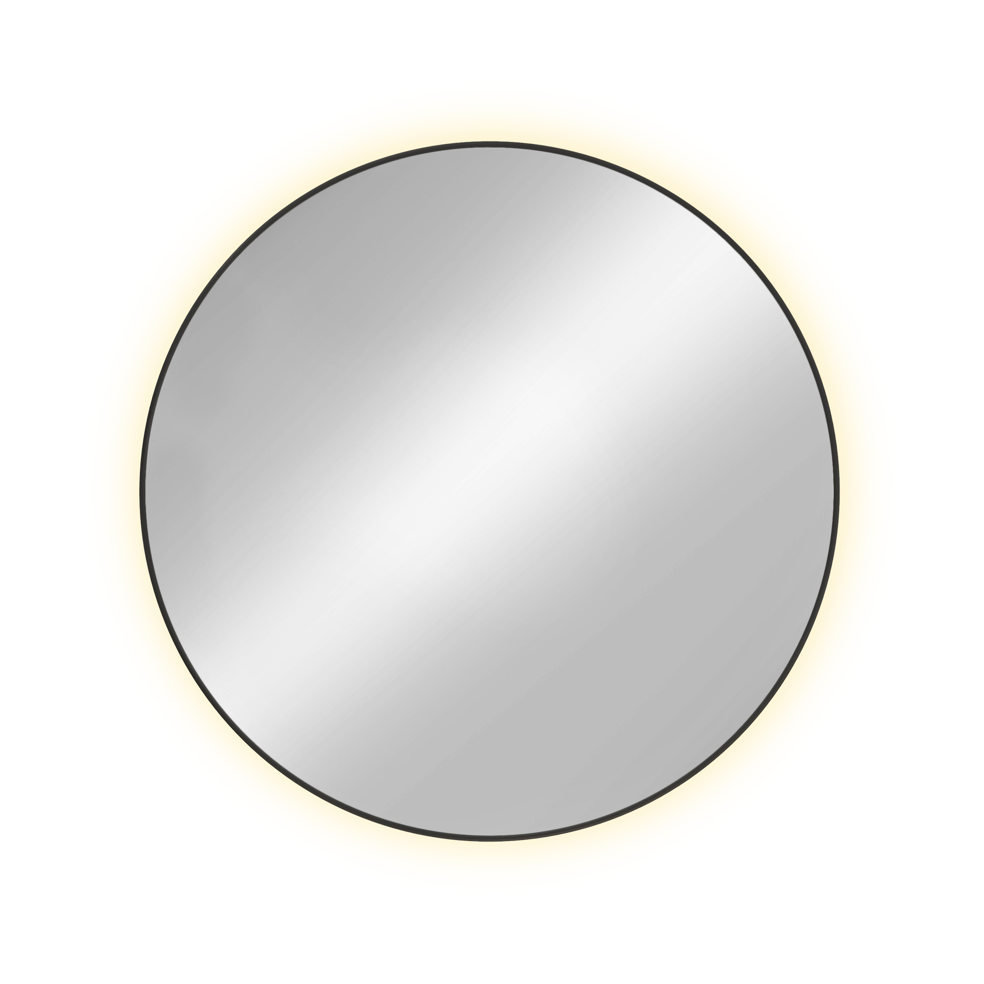 Baltica Design Tiny Border Bright specchio 60x60 cm rotonda con illuminazione oro 5904107910581