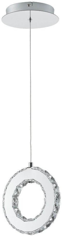 Zuma Line Girona lampada sospesa 1x10 W acciaio-trasparente MD3713-1-3CT