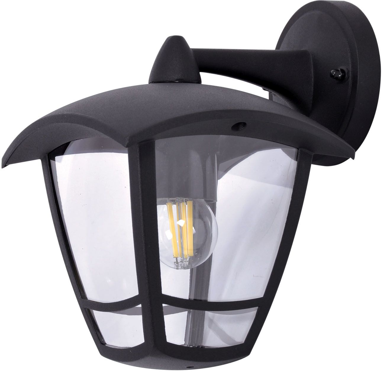Kaja Napoli lampada da parete per esterni 1x40 W nero K-8201