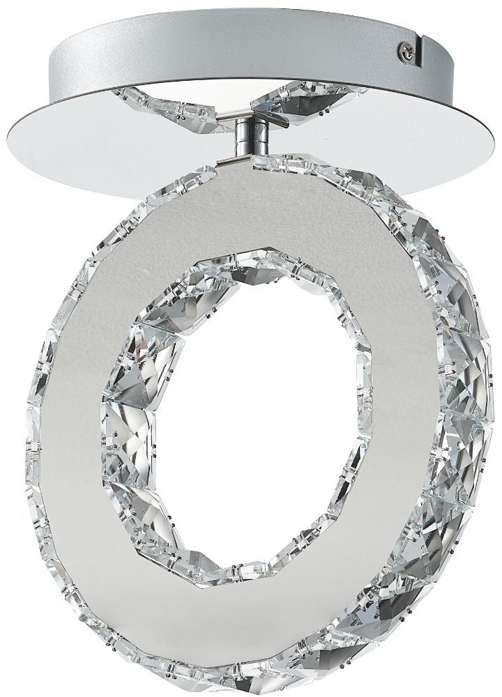 Zuma Line Girona lampada da soffitto 1x10 W acciaio-trasparente MX3713-1-3CT