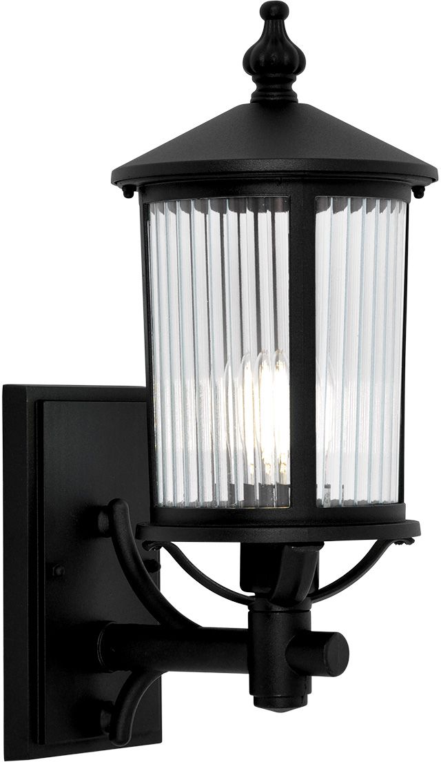 Kaja Miami lampada da parete per esterni 1x60 W nero K-8220