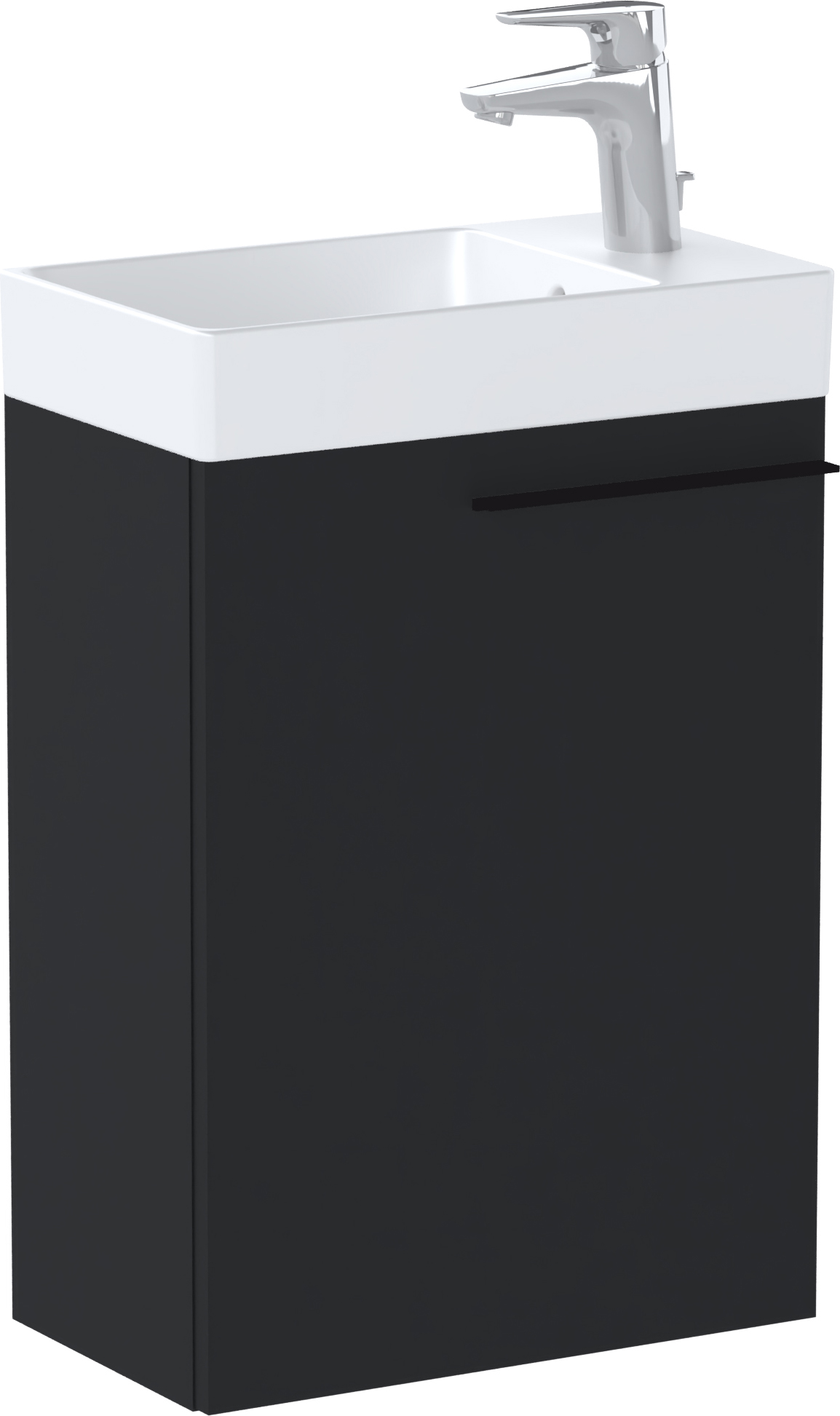 Roca Ella armadietto 43.5x24.9x60 cm sottolavabo sospeso nero A857779532