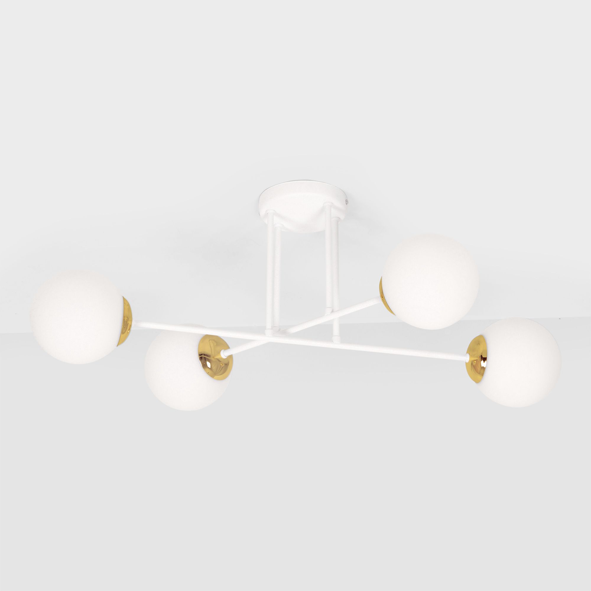 Kaja Elmo lampada da soffitto 4x40 W bianco-oro K-5313
