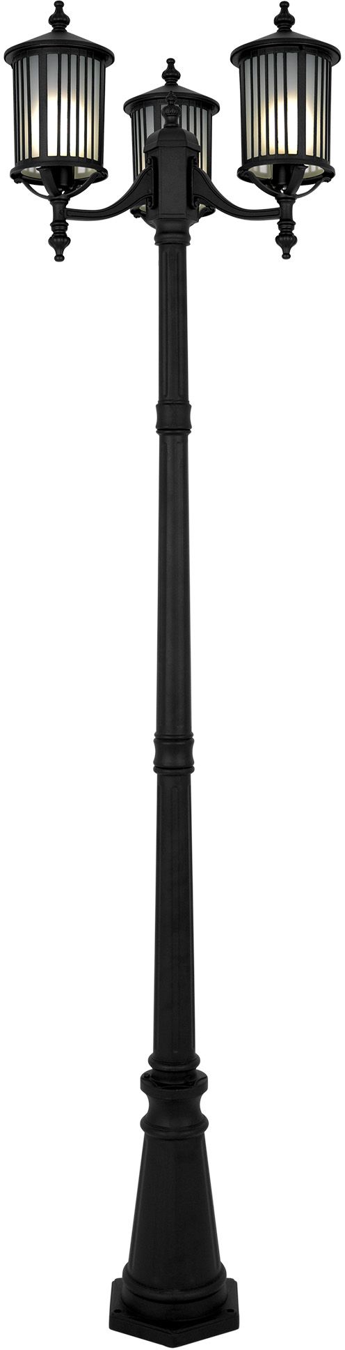 Kaja Detroit lampada da terra per esterni 3x60 W nero K-8213