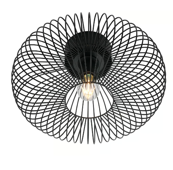 Nordlux Beroni lampada da soffitto 1x60 W nero 2412336003