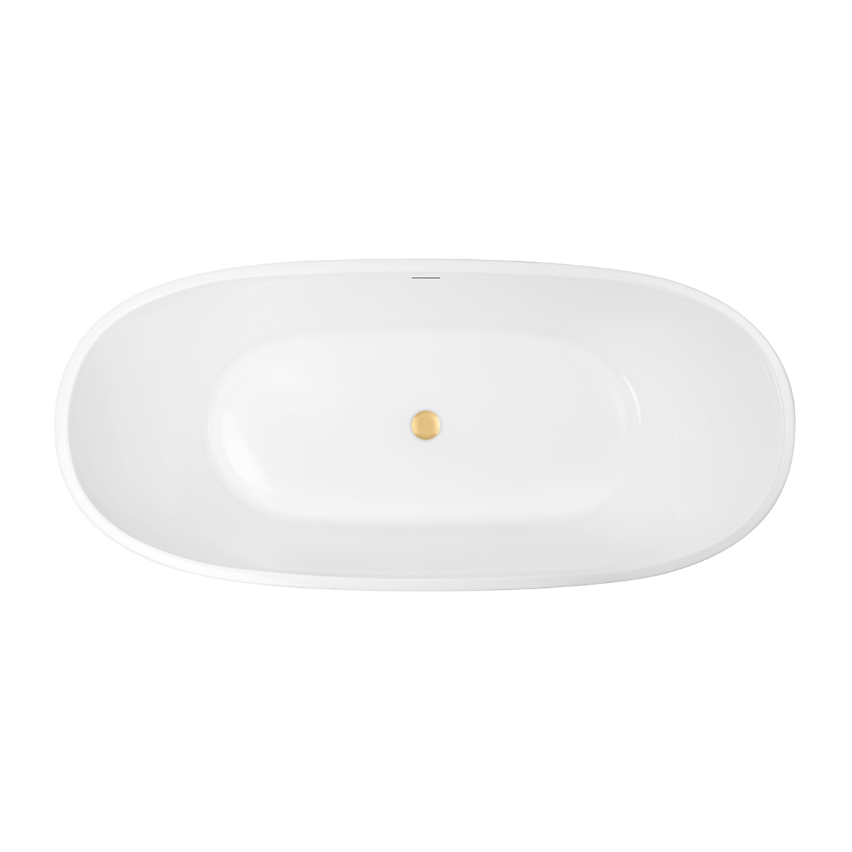 Set vasca da bagno freestanding Oltens Stora 12001000, copertura piletta Oltens 09002810