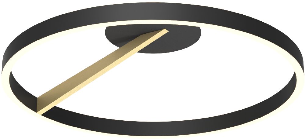 Zuma Line Malu lampada da soffitto 1x37 W nero MX3689-1L-3BGT