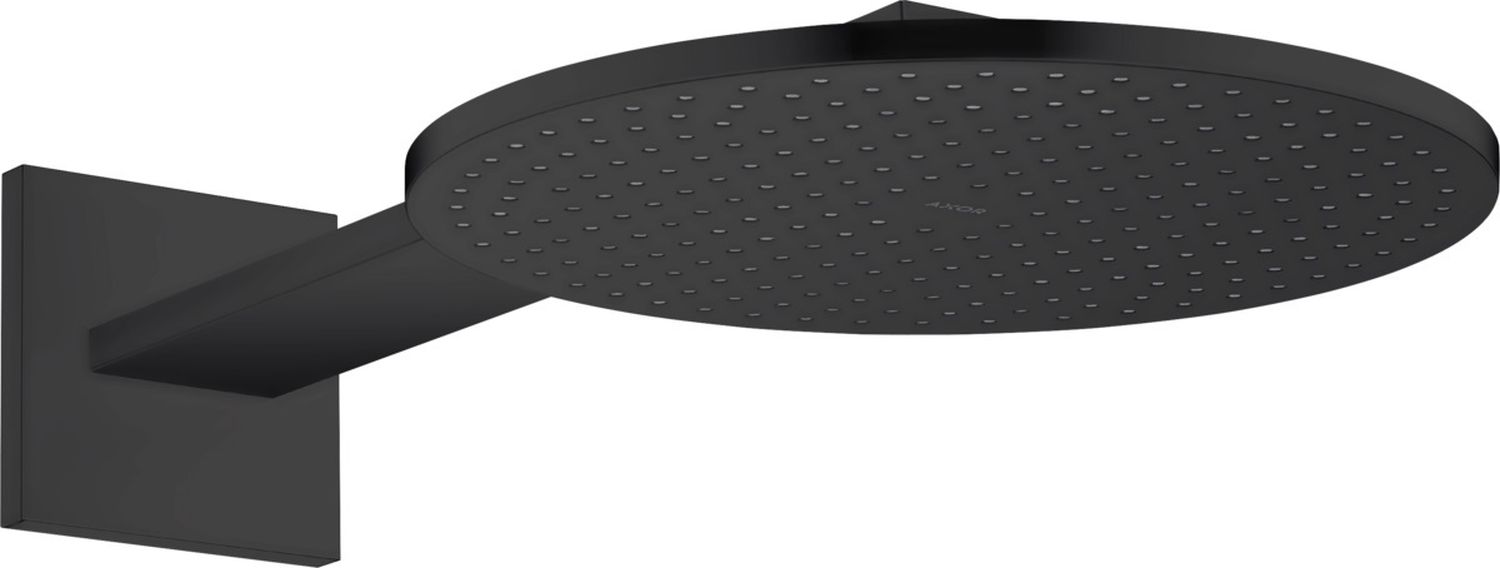 Axor ShowerSolutions soffione doccia con braccio 30x30 cm rotonda nero 35303670