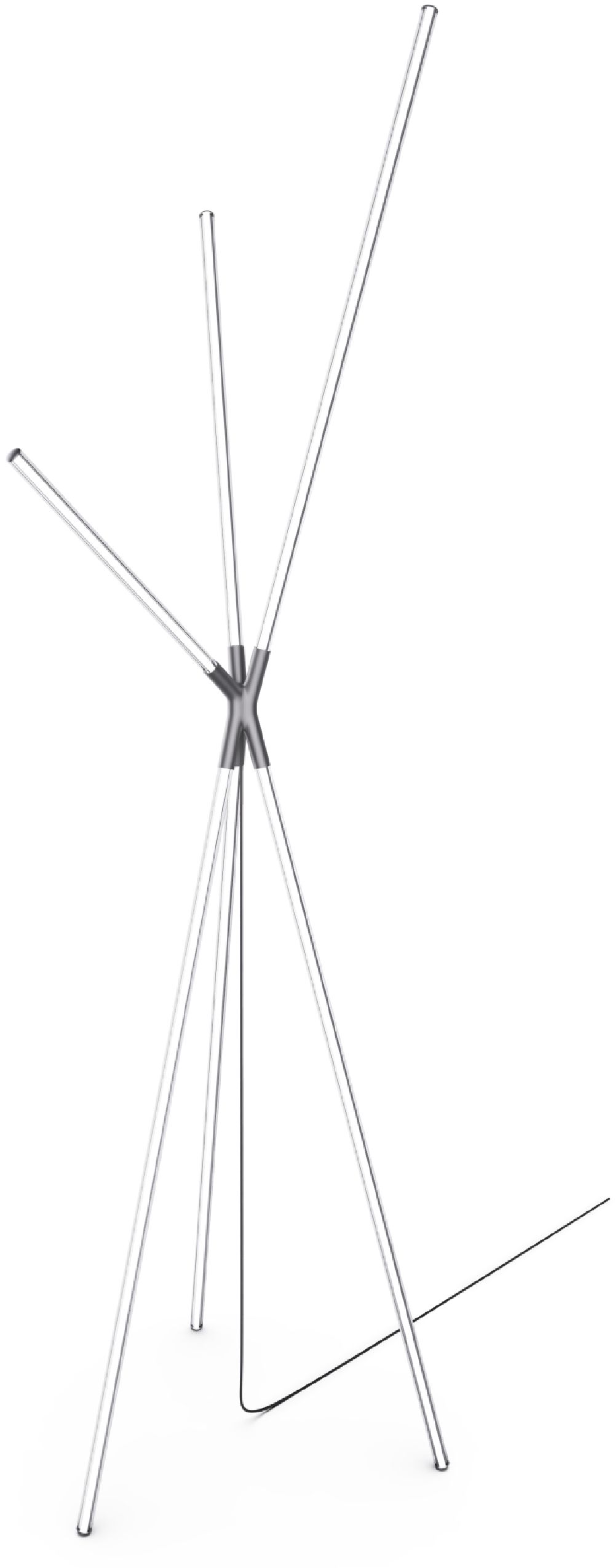 Zuma Line Lautaro lampada da terra 1x24 W nero 1005