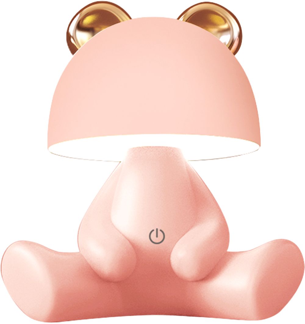 Zuma Line Bear lampada da notte per bambini 1x3 W rosa KDR-6303-PK