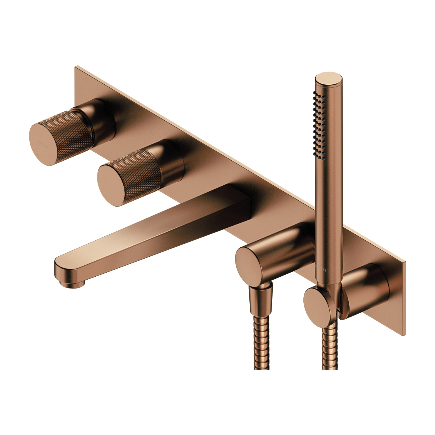 Omnires Contour rubinetto per vasca e doccia da incasso rame CT8037/1CPB