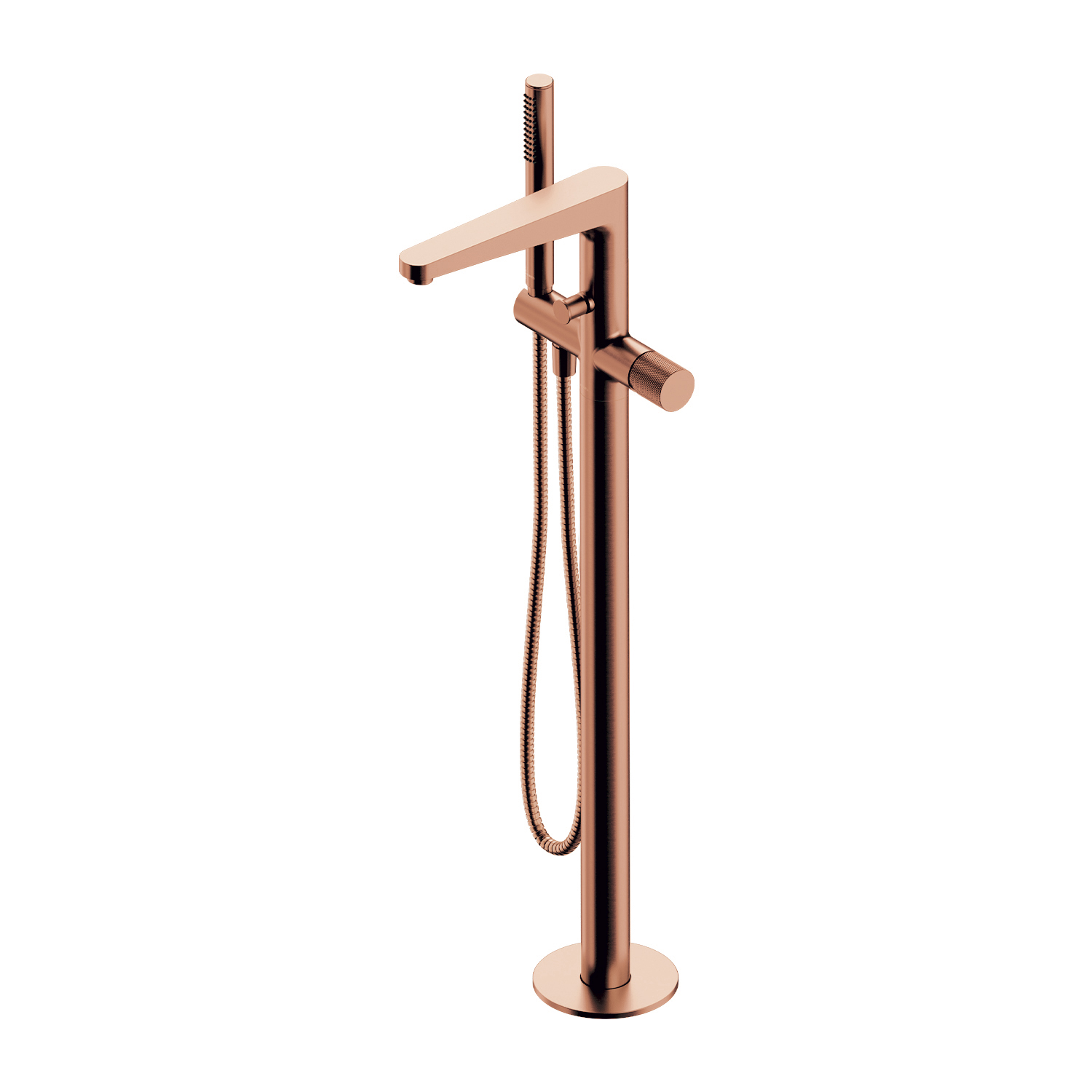Omnires Contour rubinetto per vasca e doccia a terra rame CT8033CPB