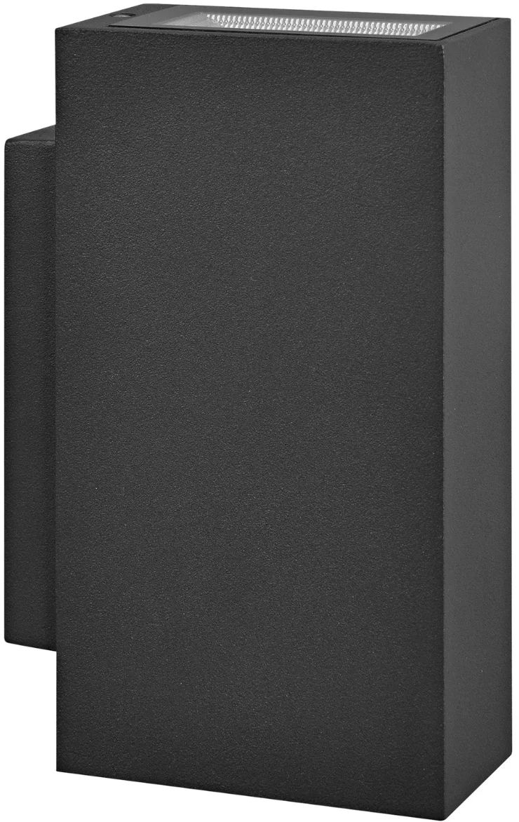 Goldlux Orlean lampada da parete per esterni 2x2.5 W nero 319999