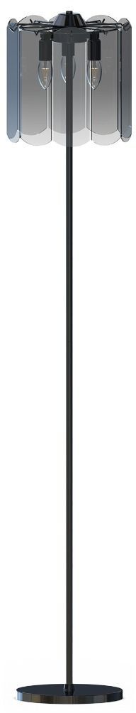 Zuma Line Nira lampada da terra 3x40 W nero-fumé ML3523-3-EBCN