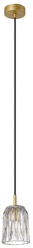 Zuma Line Tazza lampada sospesa 1x40 W trasparente-oro P0590-01A-V7AC