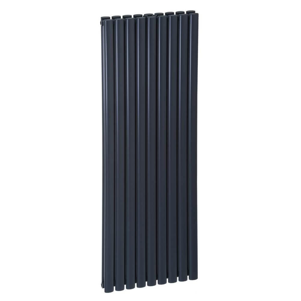 Luxrad Ring Podwójny termoarredo 160x41 cm podłączenie inferiore nero RINP1600410S040ZDC