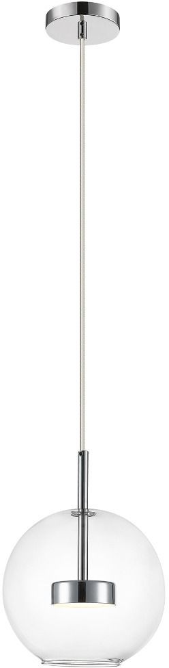 Zuma Line Enceladus lampada sospesa 1x5 W cromo-trasparente P0428-01J-F4AC