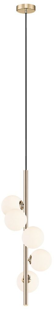 Zuma Line Arcturus lampada sospesa 5x4 W bianco-oro P0574-05E-F7AA