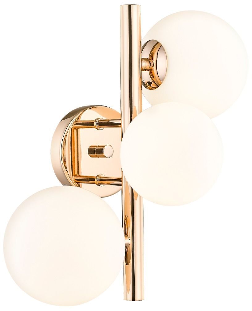 Zuma Line Molecule lampada da parete 3x28 W oro -opale W0454-03U-F7AA