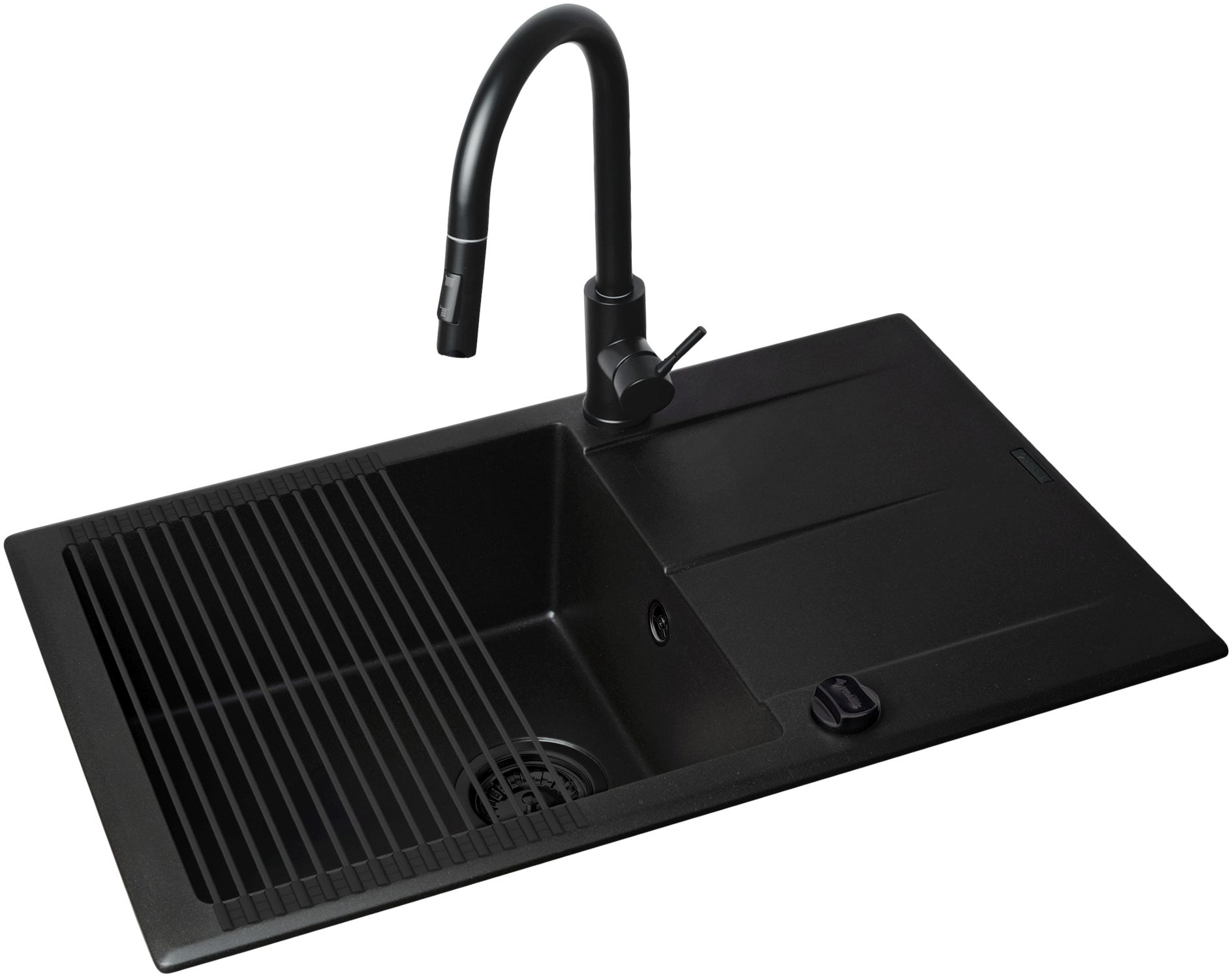 Pyramis Keros lavello con rubinetto nero/nero 070247001BE