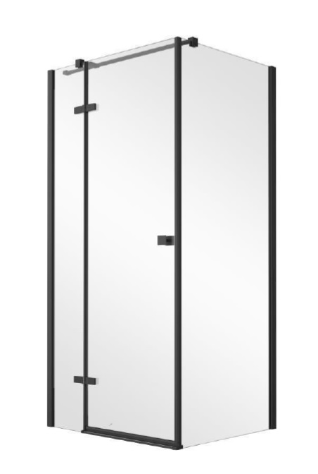 Besco Pixa Black box doccia 100x90 cm rettangolare nero opaca/vetro trasparente PPL-109-195B