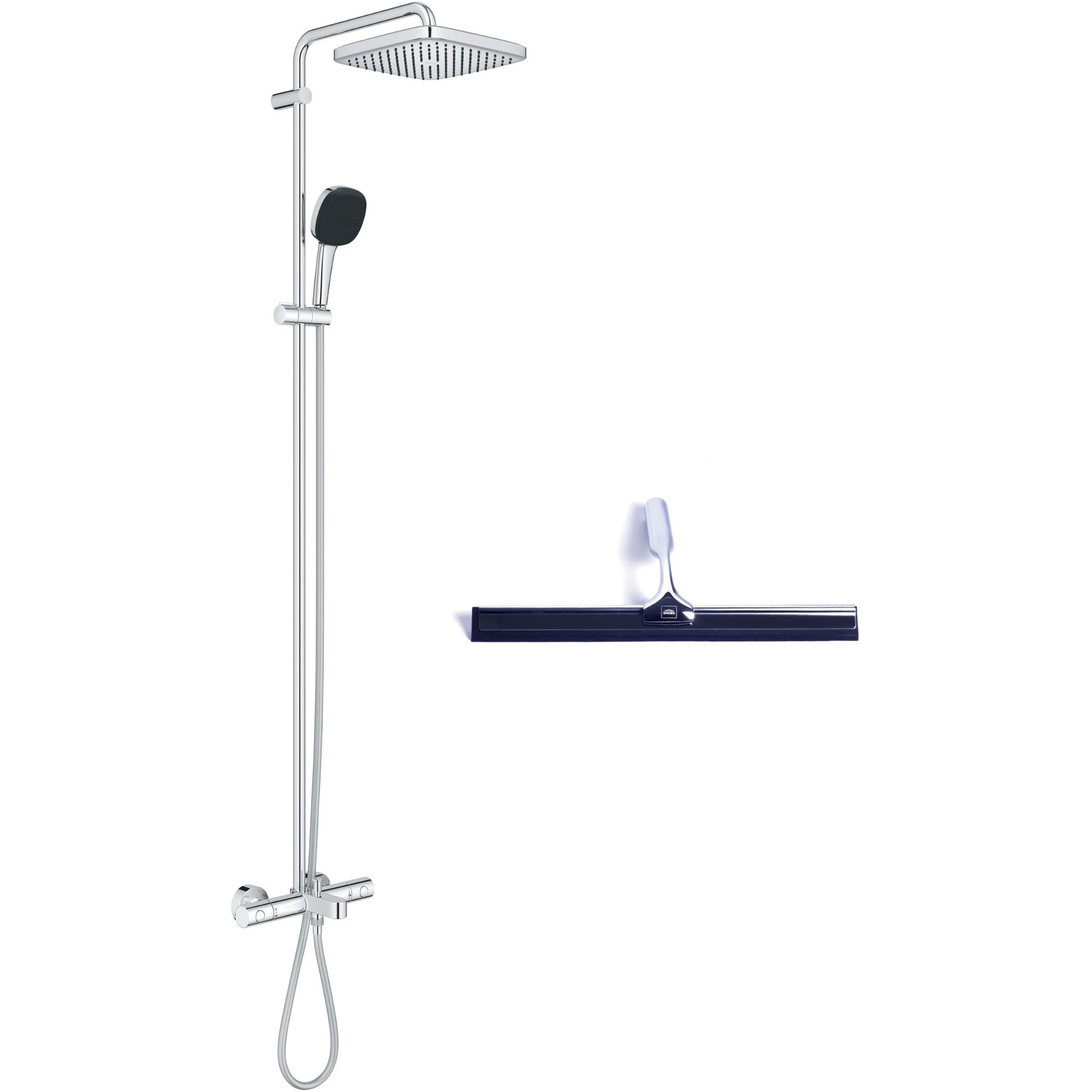 Set set per vasca e doccia Grohe Vitalio Comfort 26984001, tira acqua Grohe 4067393055617