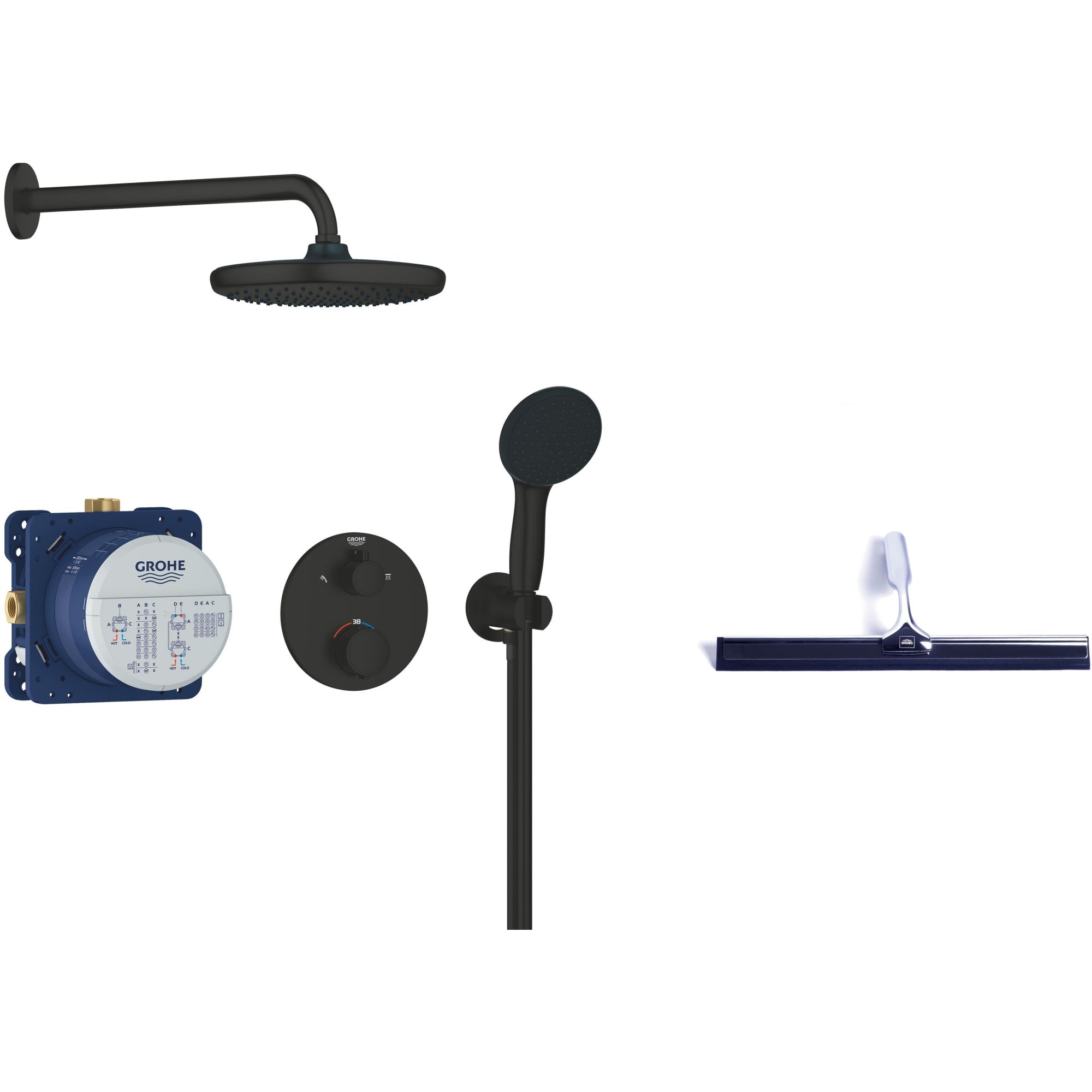 Set set doccia Grohe Vitalio Start 348832430, tira acqua Grohe 4067393055617