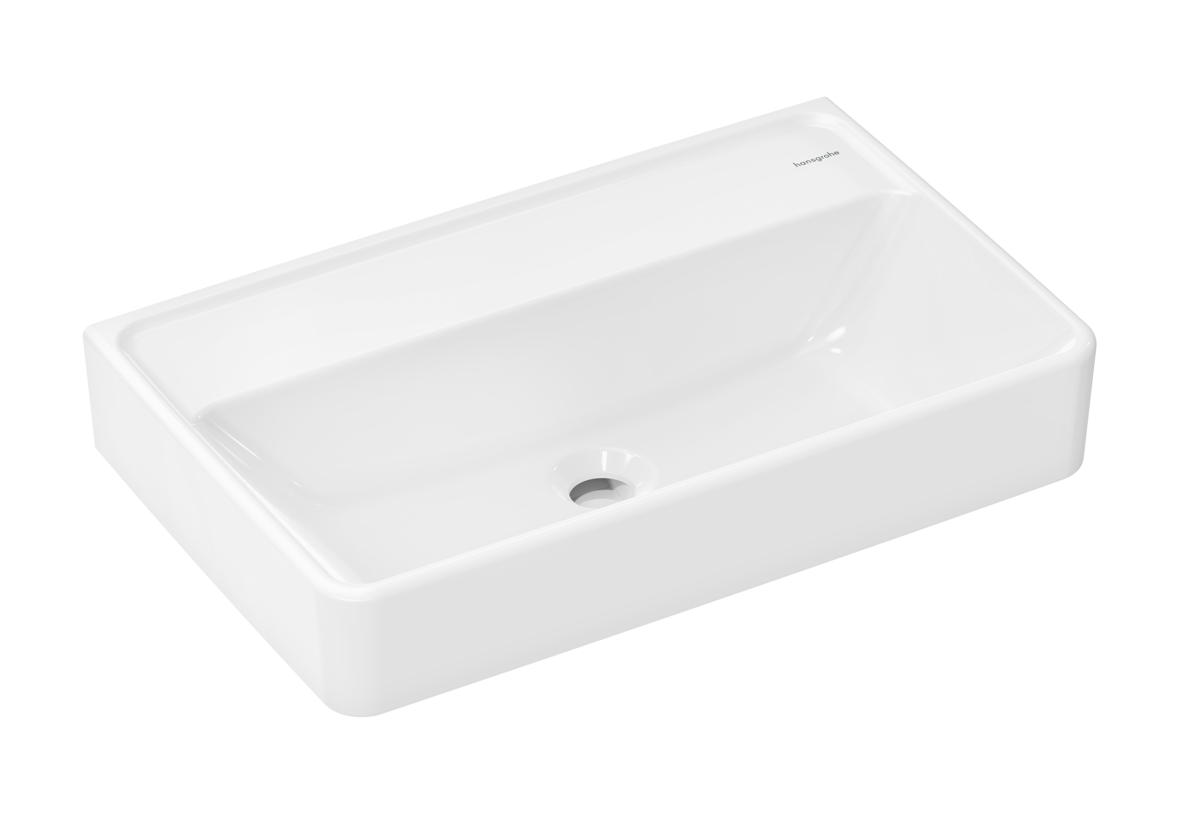 Hansgrohe Xanuia Q lavabo 60x37 cm rettangolare a parete bianco lucida 61127450