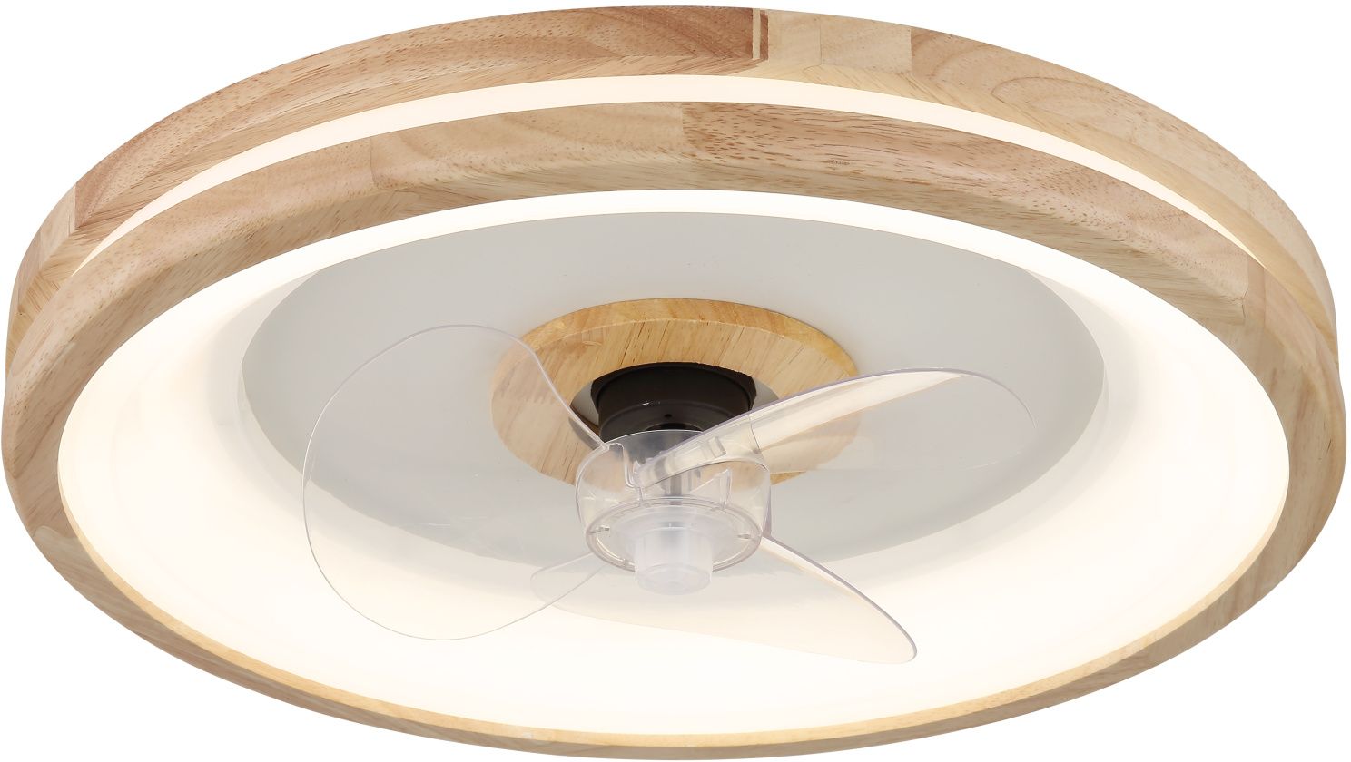 Globo Lighting Gatian lampada ventilatore da soffitto 1x30 W bianco-legno 03650