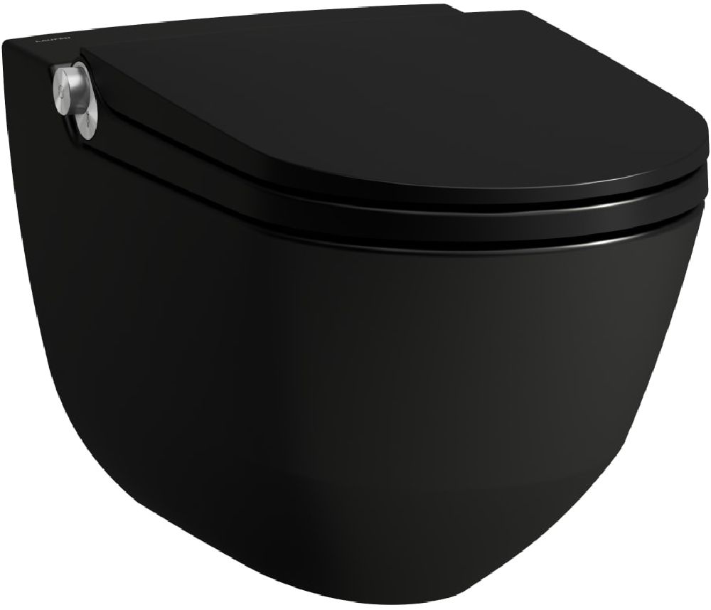 Laufen Riva vaso con sedile bidet sospeso senza brida nero H8206917160001