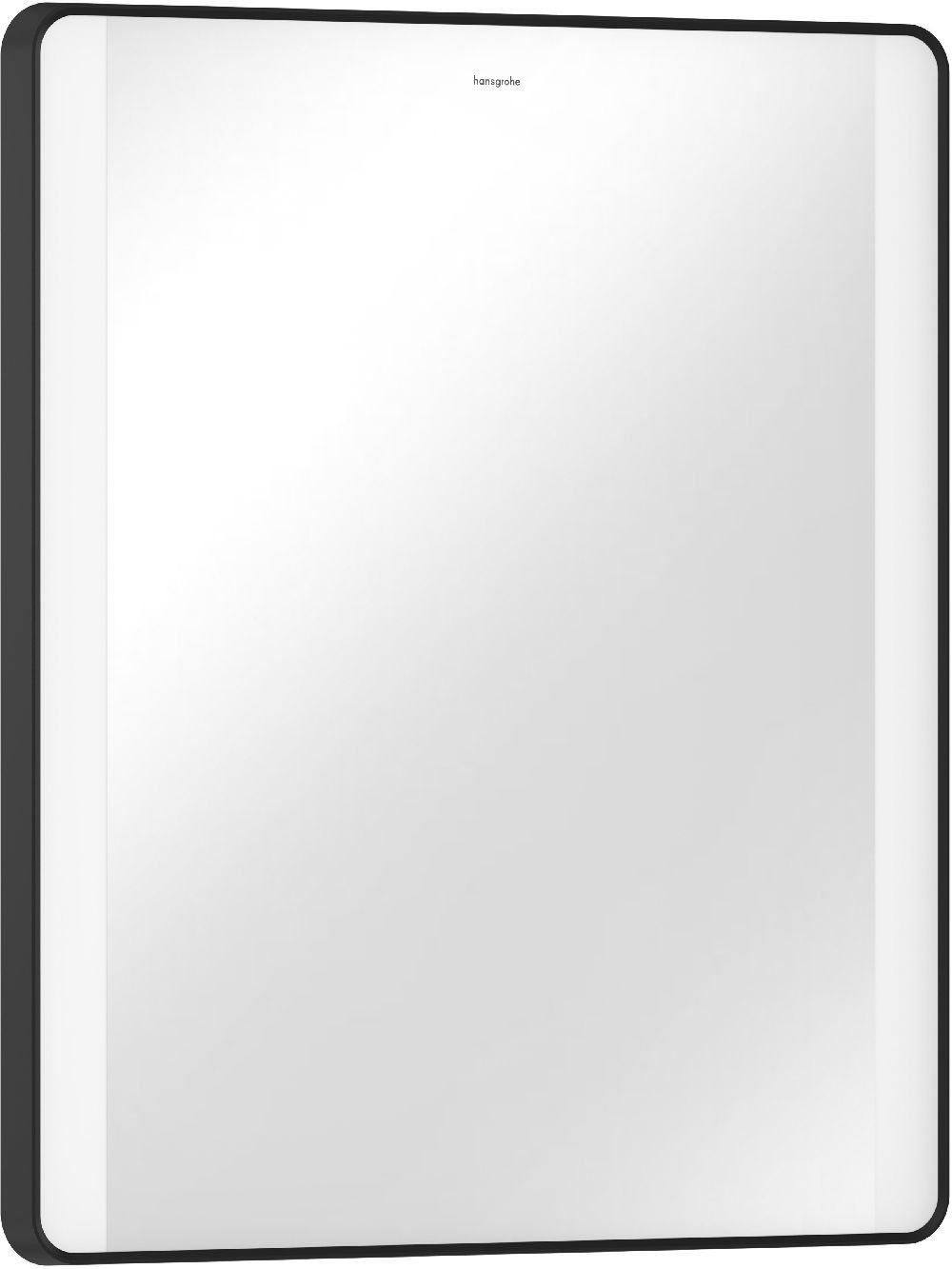 Hansgrohe Xarita Lite Q specchio 60x70 cm rettangolare con illuminazione con tappetino riscaldante nero 54975670