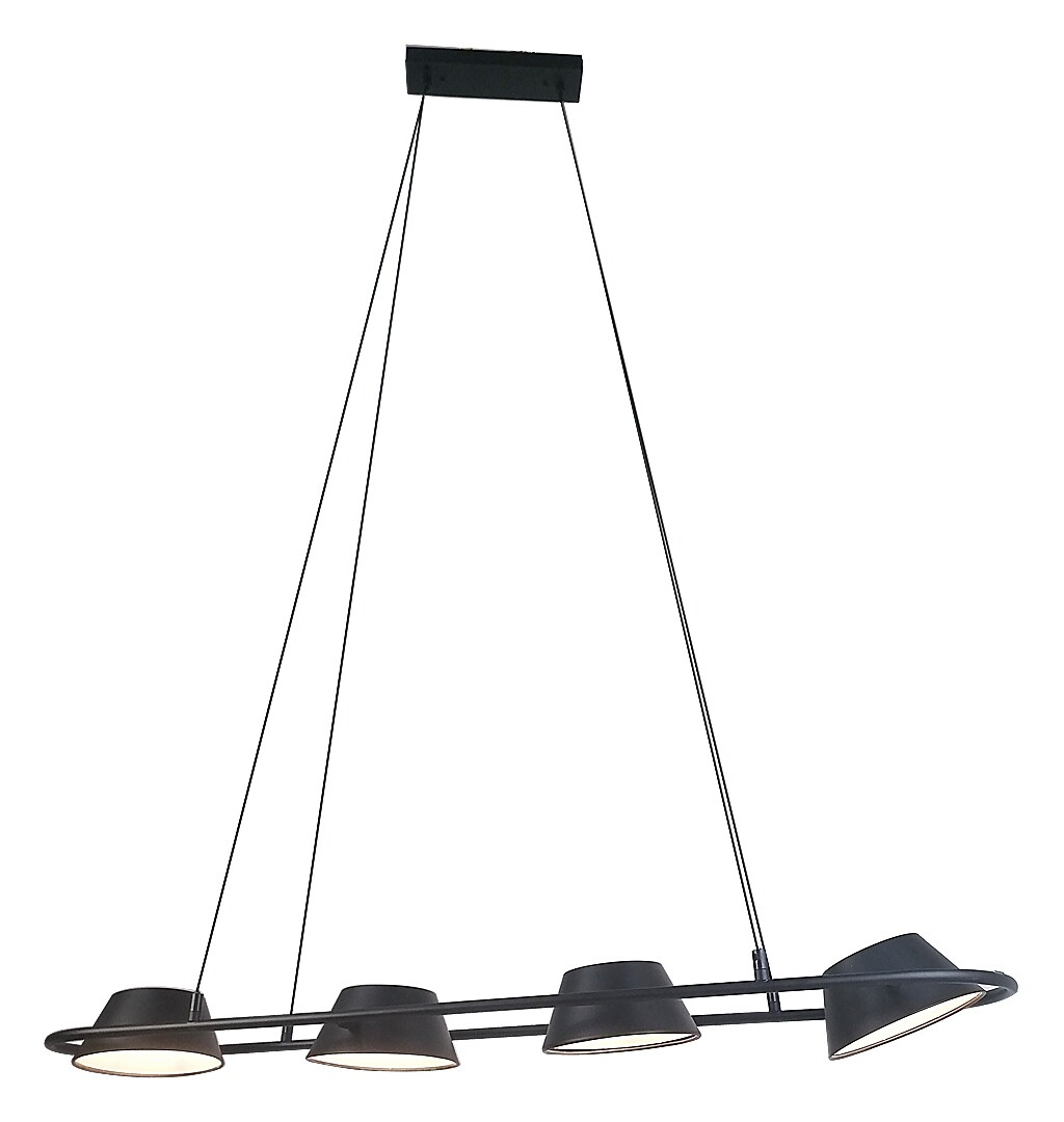 Rabalux Odiss lampada sospesa 4x36 W nero 72218