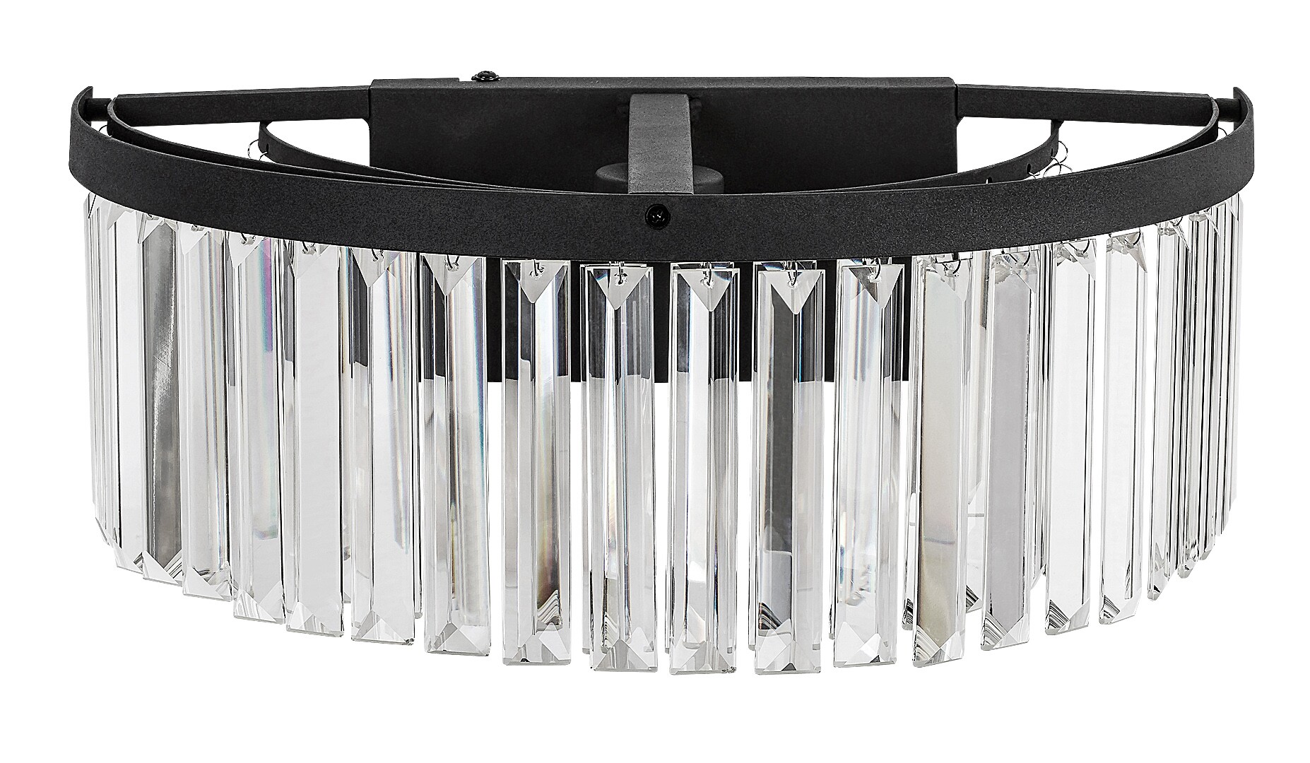 Rabalux Eloisa lampada da parete 1x25 W nero-trasparente 71092