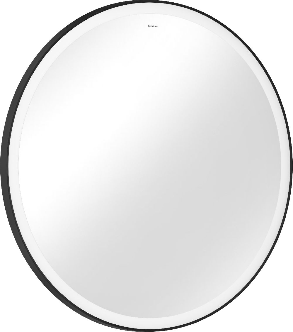 Hansgrohe Xarita Lite S specchio 90x90 cm rotonda con illuminazione nero 54967670