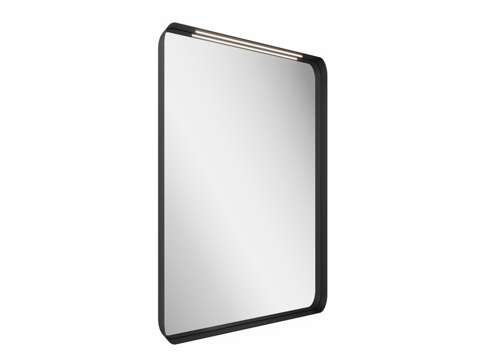 Ravak Strip specchio 50.6x70.6 cm rettangolare con illuminazione nero X000001569