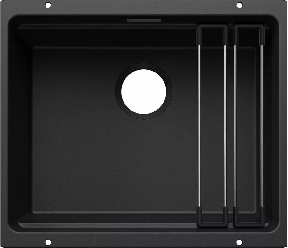 Blanco Etagon 500-U lavello in granito 53x46 cm nero 527754