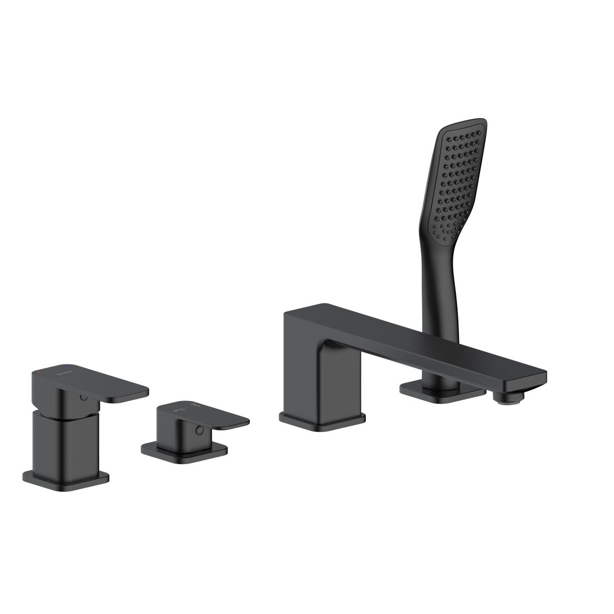 Oltens Hadsel rubinetto per vasca e doccia bordo vasca nero opaco 34203300