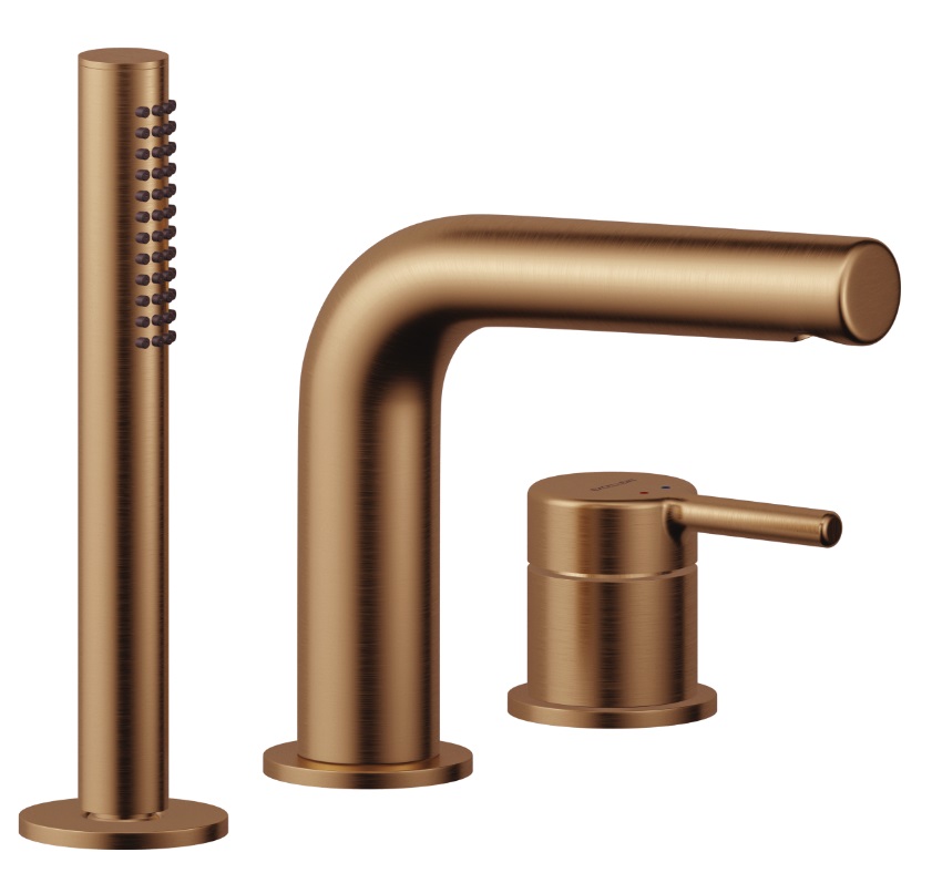 Excellent Pi rubinetto per vasca e doccia bordo vasca rame AREX.1234CB