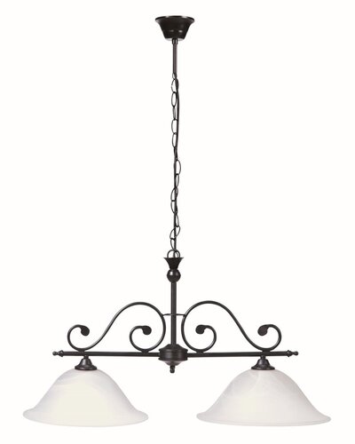 Rabalux Dorothea lampada sospesa 2x60 W bianco-nero 7777
