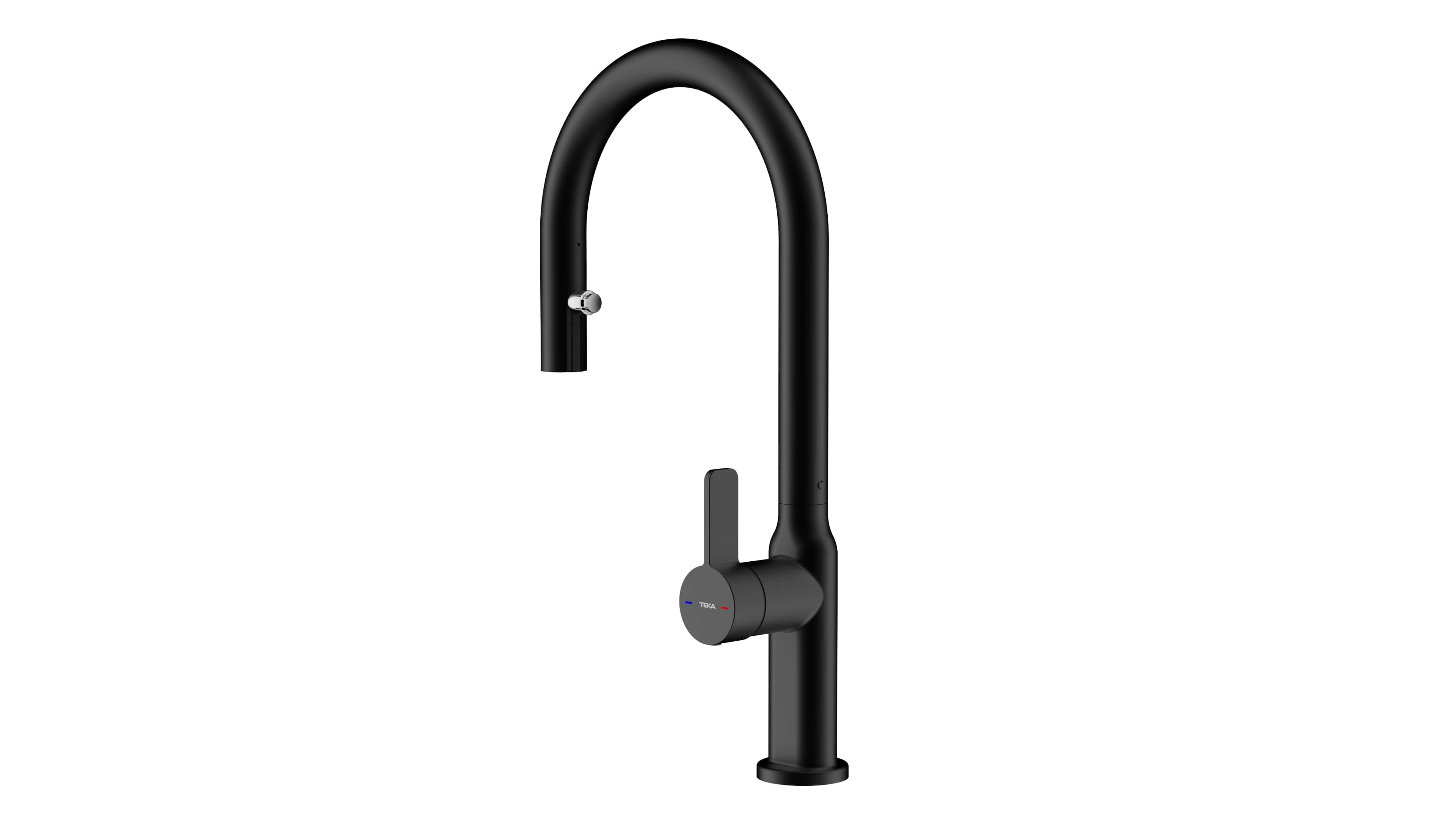 Teka Oval rubinetto da cucina verticale nero 116020015